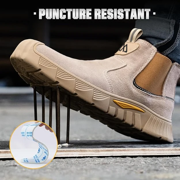 Factory Grade Men's Safety Shoes Comfort Men's Work Shoes Indestructible Puncture Proof Light Outdoor Work Boots