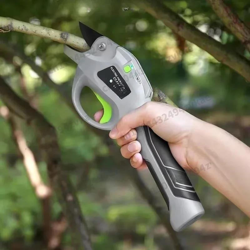 Rechargeable Lithium Electric Pruning Shears Handheld Garden Tool For Fruit Tree Branch Trimming