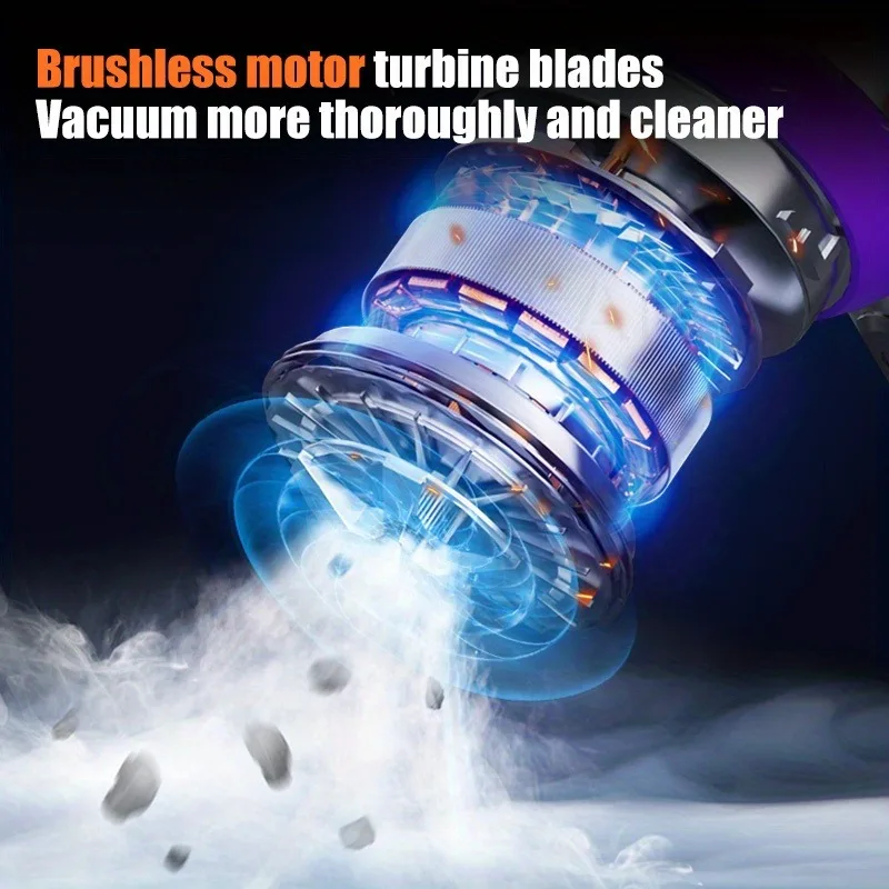 Portable Handheld Vacuum 30000Pa Cordless Car Vacuum Cleaner With Brushless Motor 4 In 1 For Keyboard, Home, Pet And Car - Image 4