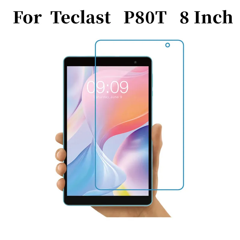 9H กระจกนิรภัยสำหรับ Teclast P80T 8นิ้วแท็บเล็ตป้องกันหน้าจอสำหรับ Teclast P80t 8"