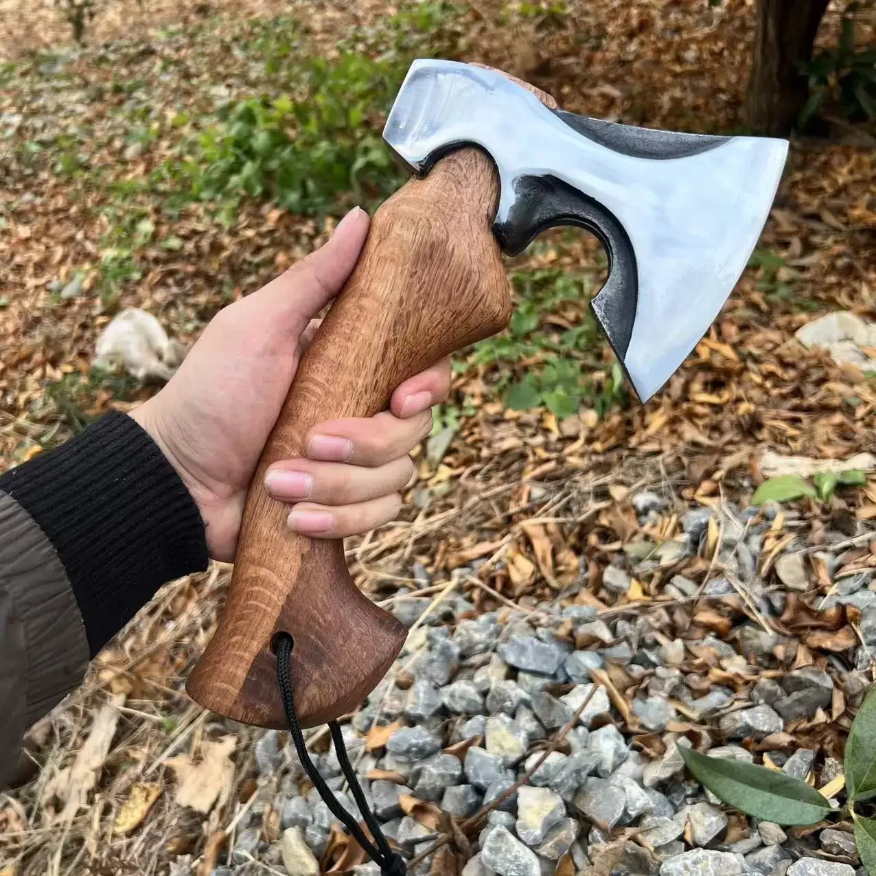 

New High-end Outdoor Multifunctional Tactical Hand Axe Forged Manganese Steel Cutting Convenient Camping EDC Tool High Quality