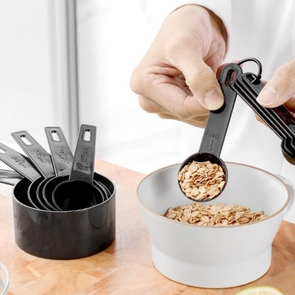 

10pcs/set Stackable Kitchen Measuring Spoon Accurate Measurement Plastic Cooking Scale Tool Multipurpose with Scale