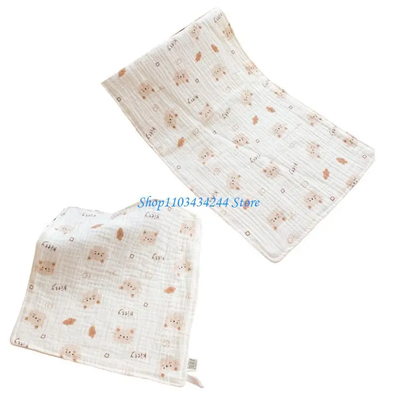 6 طبقات مناشف رضاعة الأطفال من القطن الكرتوني للوجه، منشفة أطفال متعددة الأغراض، منديل للتغذية للاستخدام اليومي #5