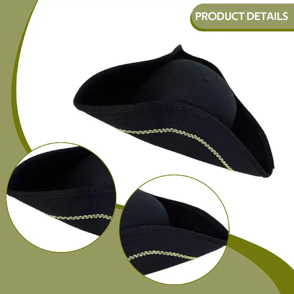 Pirate Hat Headpiece for Adults, Men Women for Cosplay Party Role Playing