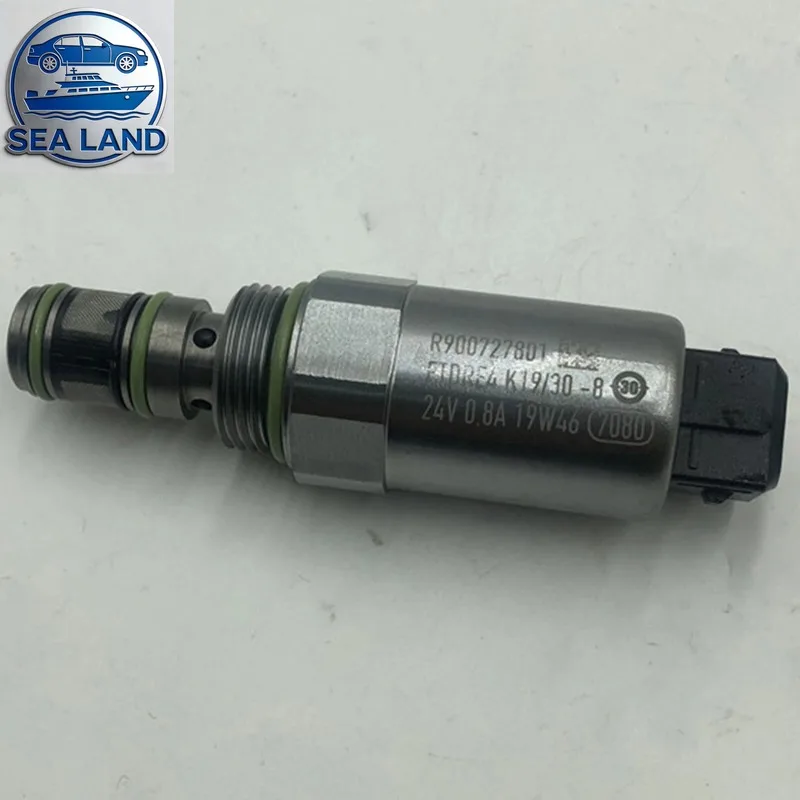 24V Hydraulic Pump Solenoid Valve R900727801 for 6365H Excavator Construction Machinery