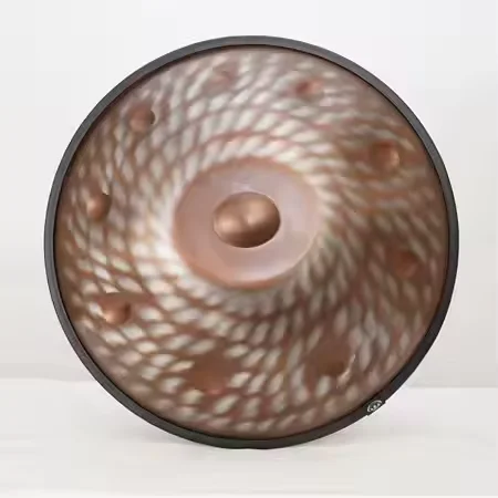 

Hooqu High-End Gift New Style Gold Creative Design 10 Notes Handpan Drum Instrument