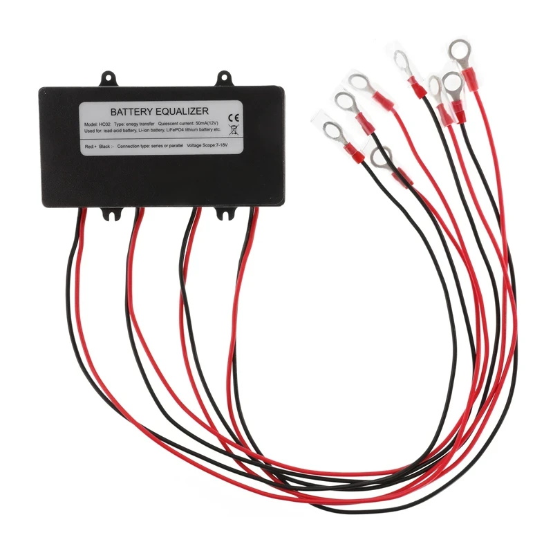 BMS Smart Battery Equalizer 48V 4 x 12V Battery Voltage Balancer for Gel Flood AGM Lead Acid Lithium Battery with LED Display