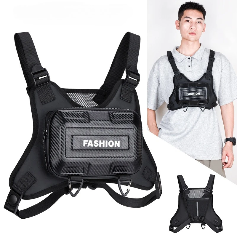 

Многофункциональная тактическая жилетная сумка для мужчин, нагрудная сумка через плечо с твердым корпусом, уличная система Molle, велоспорт, пеший туризм, рабочее снаряжение EDC ​