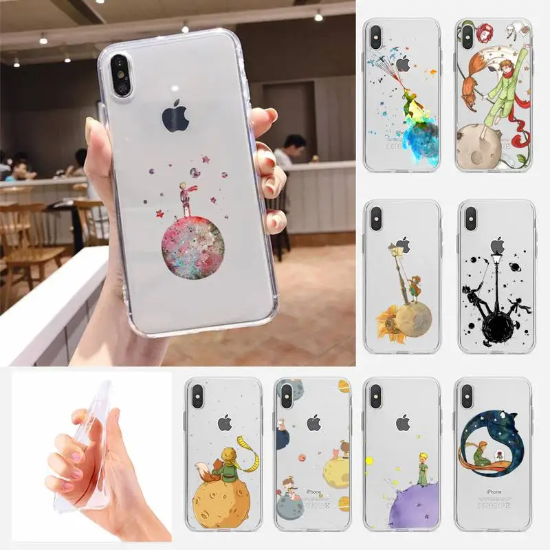 The Little Prince The Earth Space Phone Case For Huawei P30 P20 Pro P40 Mate 20 Lite P Smart Z Y5 Y6 Y7 2019 Transparent Cover