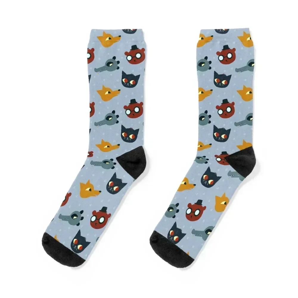 

Night in the Woods - Repeat Pattern Socks sheer Wholesale Running Socks Men Women's ankle new in's anti-slip Men's Socks Women's