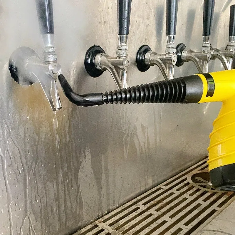 Draft beer machine beer head wine wall faucet high temperature steam cleaning pot oil fume disinfection descaling