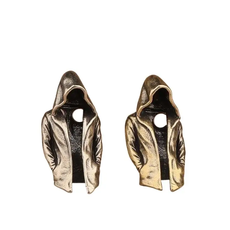 Retro Alloy Hooded Figure Paracord Bead Solid Durable For DIY Bracelet Keychain Jewelry Making