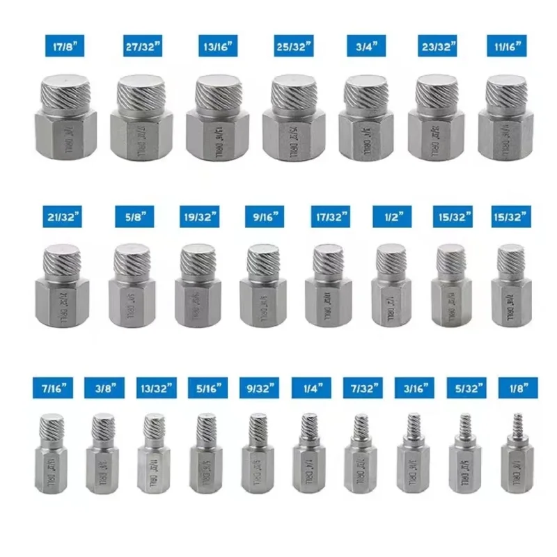 Imagem -04 - Parafusos de Cabeça Parafusos Cover Grupo Soquete Cap Extractor Chave Integral Funcional Removedor de Porca Dentes Deslizantes Chave de Fenda Quebrada Catraca