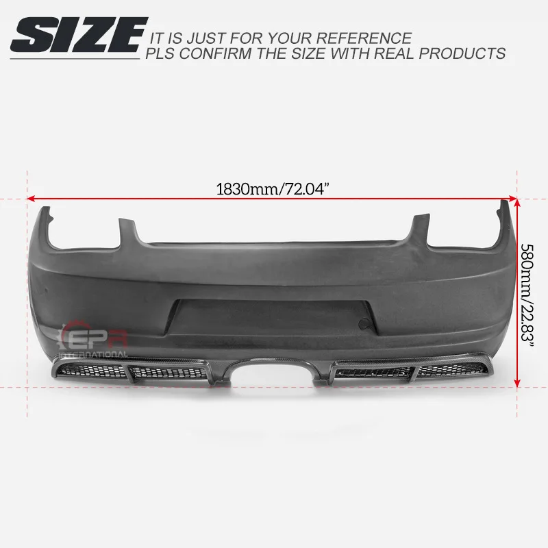 exquisite craftsmanship Suitable for Porsche Cayman 987.2 Resin Fiber Retrofit GT4 Rear Bumper Rear Bumper Rear Bumper Surround
