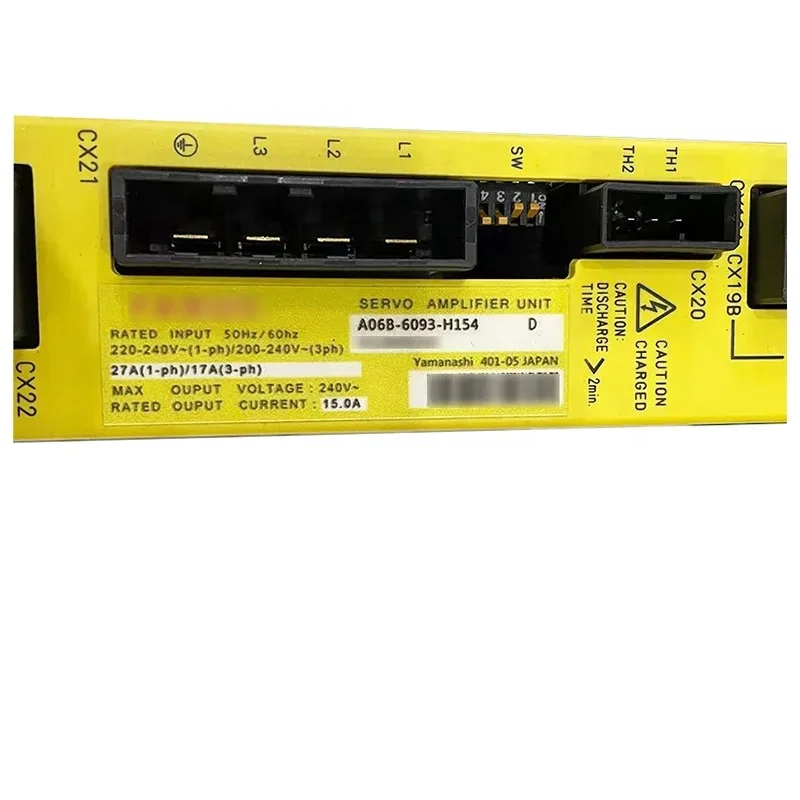 

Brand New Sealed 100% Original A06B-6093-H154 Servo Drive Module 2-axis Amplifier SV 80/80 HRV2 and HRV3 Supported
