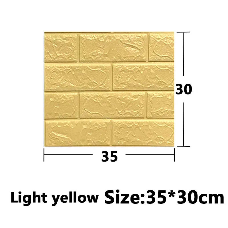 5-30 Stuks 35 Cm * 30 Cm Diy Zelfklevende 3D Muurstickers Voor Slaapkamer Waterdicht home Decor Achtergrond Schuim Baksteen Behang