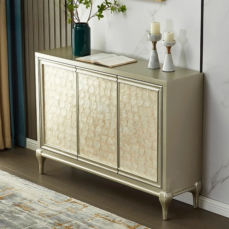 

Shell porch cabinet simple entrance foyer light luxury decorative cabinet