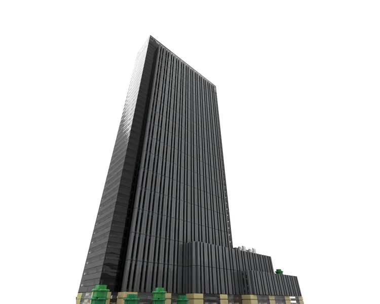 MOC-156591 One Penn Plaza 1:800 Scale (Penn 1) by SPBrix 1323pcs building block set model