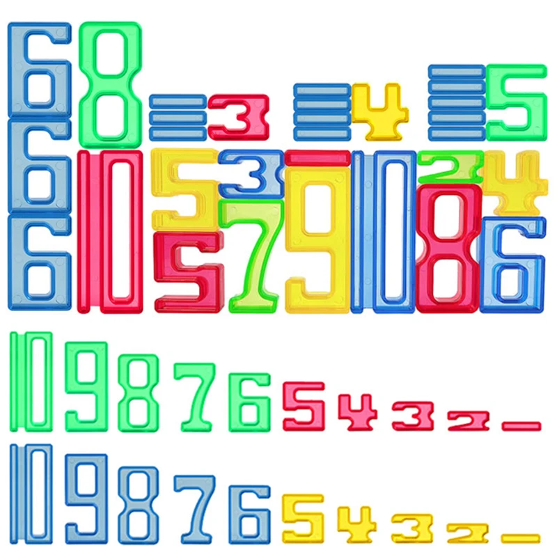 

Toddlers Montessori Material Transparent Digital Blocks Light Table Toys Math Operation Stacking Games Open Ended Learning Toys