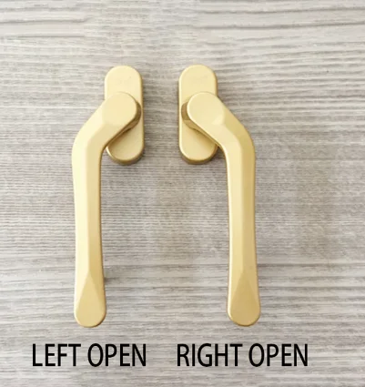 Broken Bridge Aluminum Alloy Casement Window Screen Window Handle Folding Door Sword-Shaped Thin Flat Square Steel Handle
