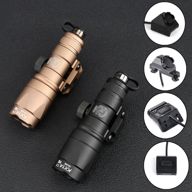 WADSN M300 Surefir M300A Tactical Scout Light Metal Flashlight With modbutton Switch Airsoft Weapon light Hunting Rifle