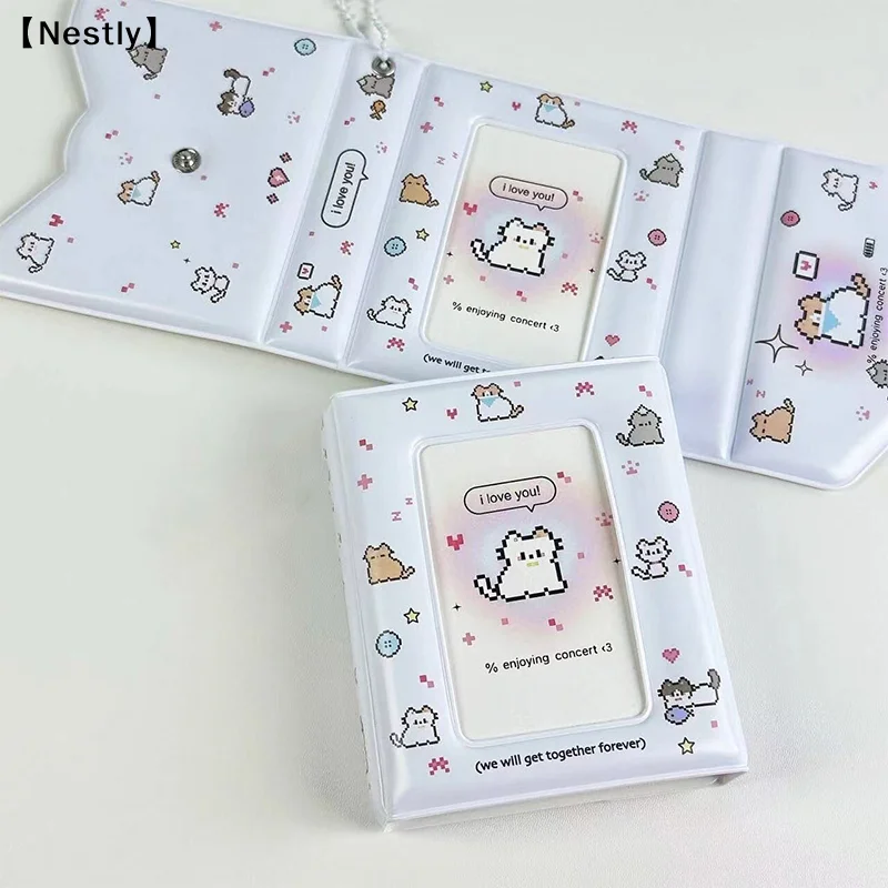 3 Inch 40 Slot Photo Card Card Holder Kpop Binder Idol Postcard Lomo Card Photo Album Collector Card Binder Photocards〔Nest〕