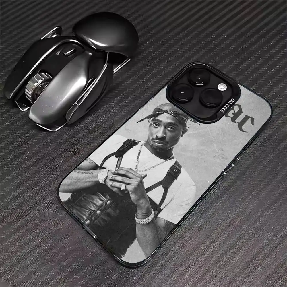 مغني الراب 2pac المغني توباك جراب هاتف آيفون 17 16 15 14 13 12 11 برو ماكس XS ماكس 7 8 زائد للصدمات سيليكون ماتي غطاء