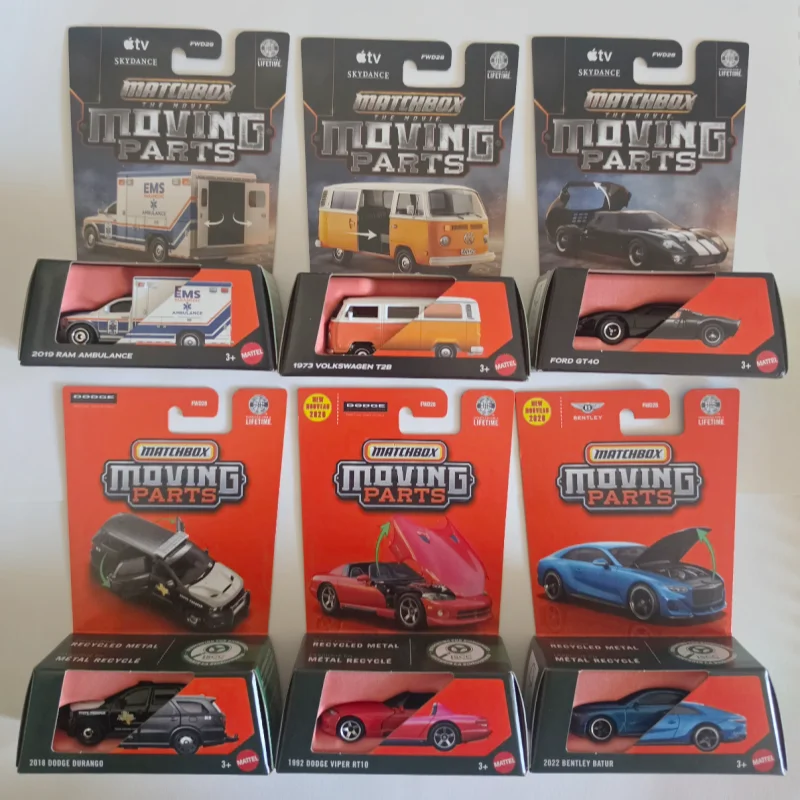 Matchbox 70Th Anniversary Moving Parts Diecast Car Model Collectible Vehicle FWD28-Q For Hobby Collectors