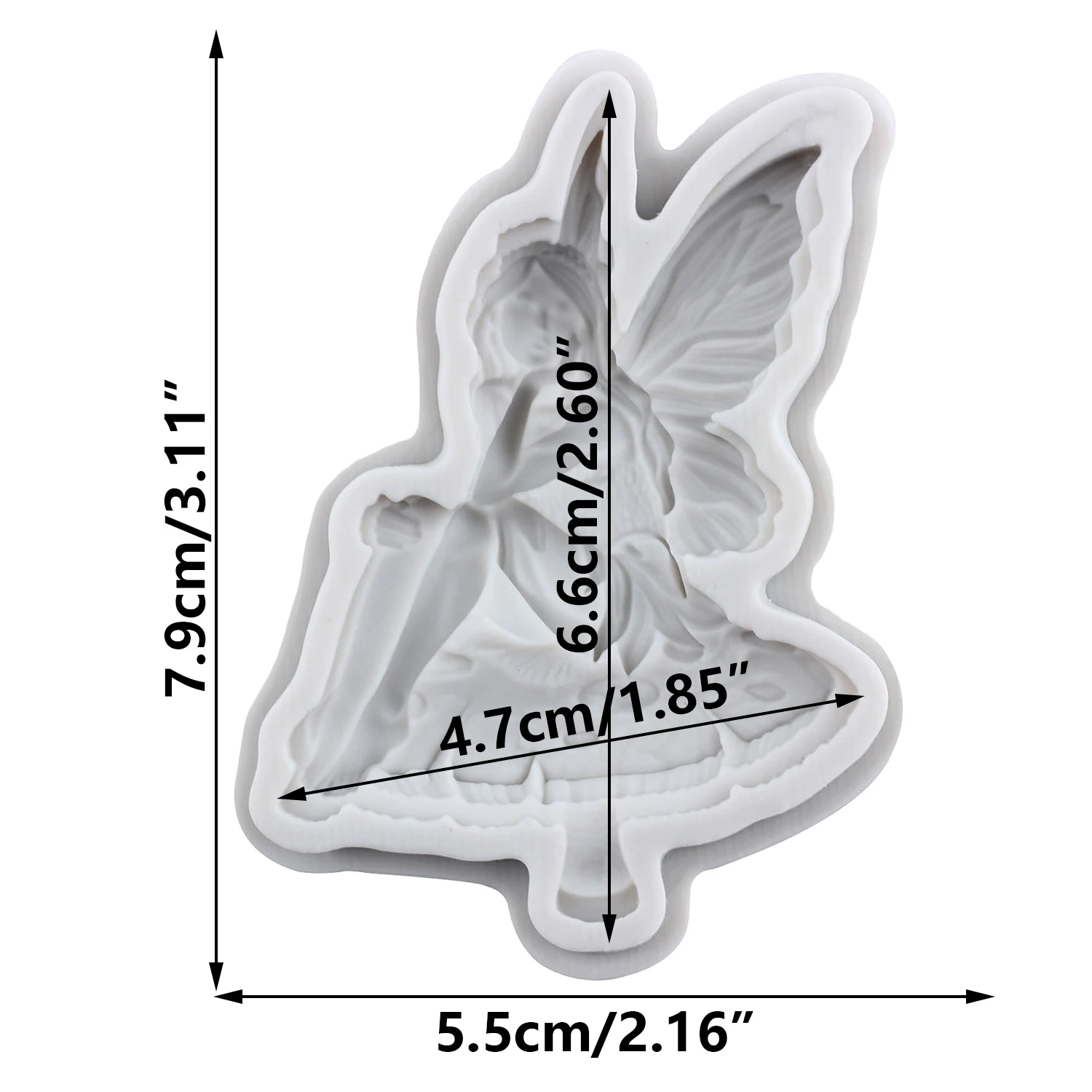 Flower Fairy Silicone Molds Fairies Angel Fondant Cake Decorating Tools Cupcake Topper Candy Sugar Craft Gum Paste Polymer Clay
