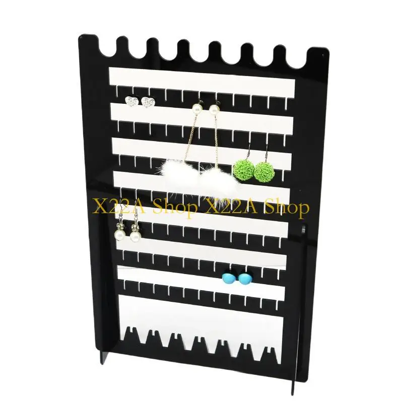 Colar colar estande breol preto para joalheria Shop Display Rack