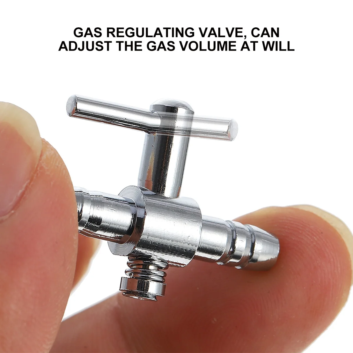 

8pcs Gas Regulating Valve Flow Control Valve For Fish Tank Single Way Adjustable Outlet Regulator Air Distributor