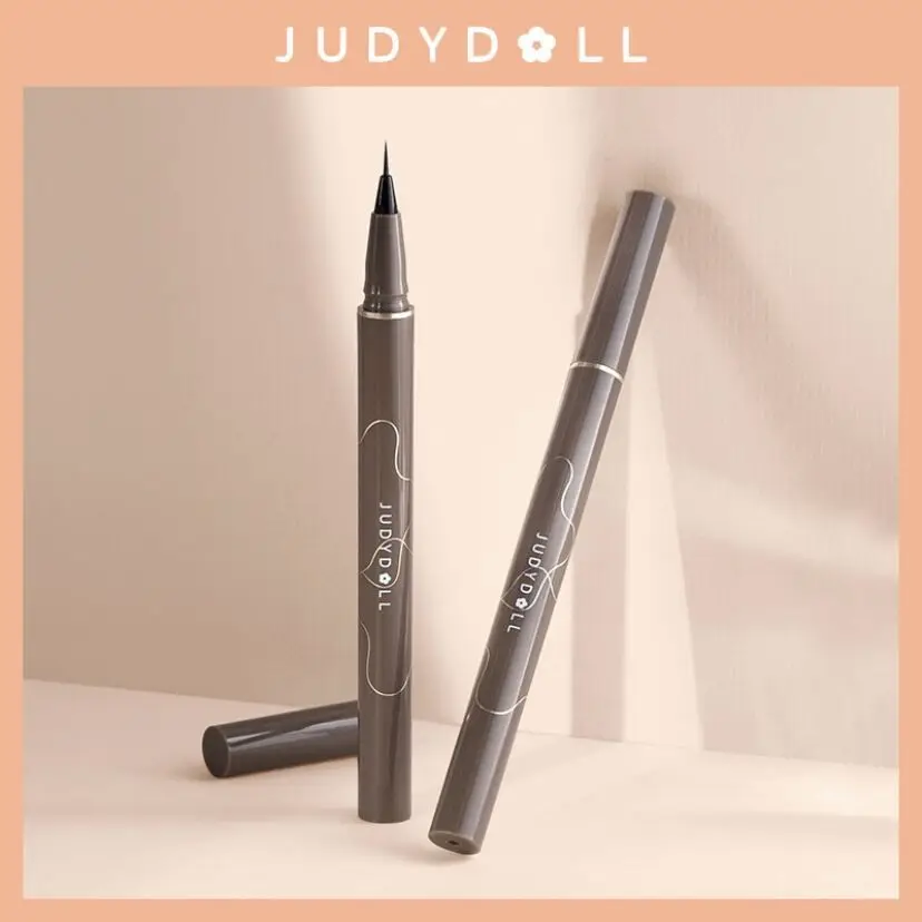 Judydoll caneta delineadora líquida preta, à prova d'água, maquiagem de olhos de longa duração, suave, superfina, lápis de olhos, cosméticos japoneses quentes