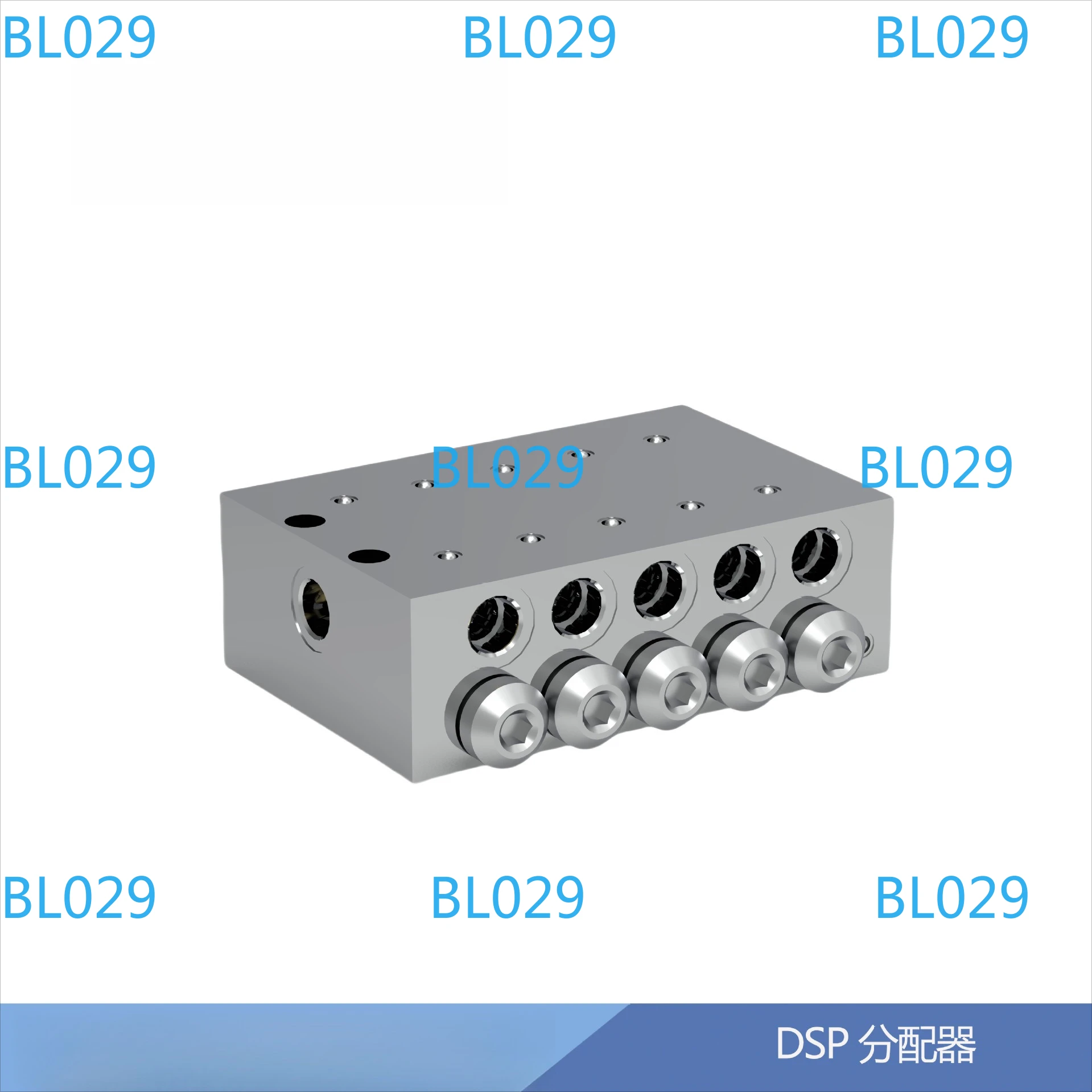 DSP outlet pluggable integral oil volume butter distribution valve lubrication pump progressive butter distributor