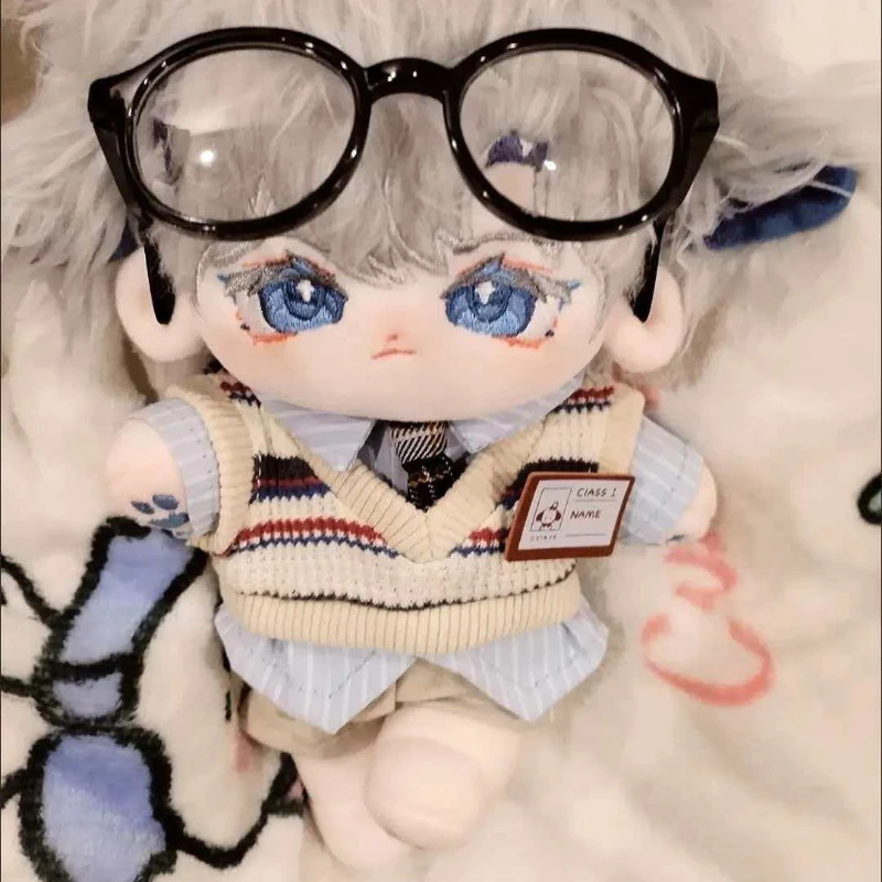 20cm Anime Attributes Yin Chuan Kawaii Cosplay Soft Cotton Doll Body With Skeleton Cartoon DIY Dress Up Toy Figures Fans Gifts