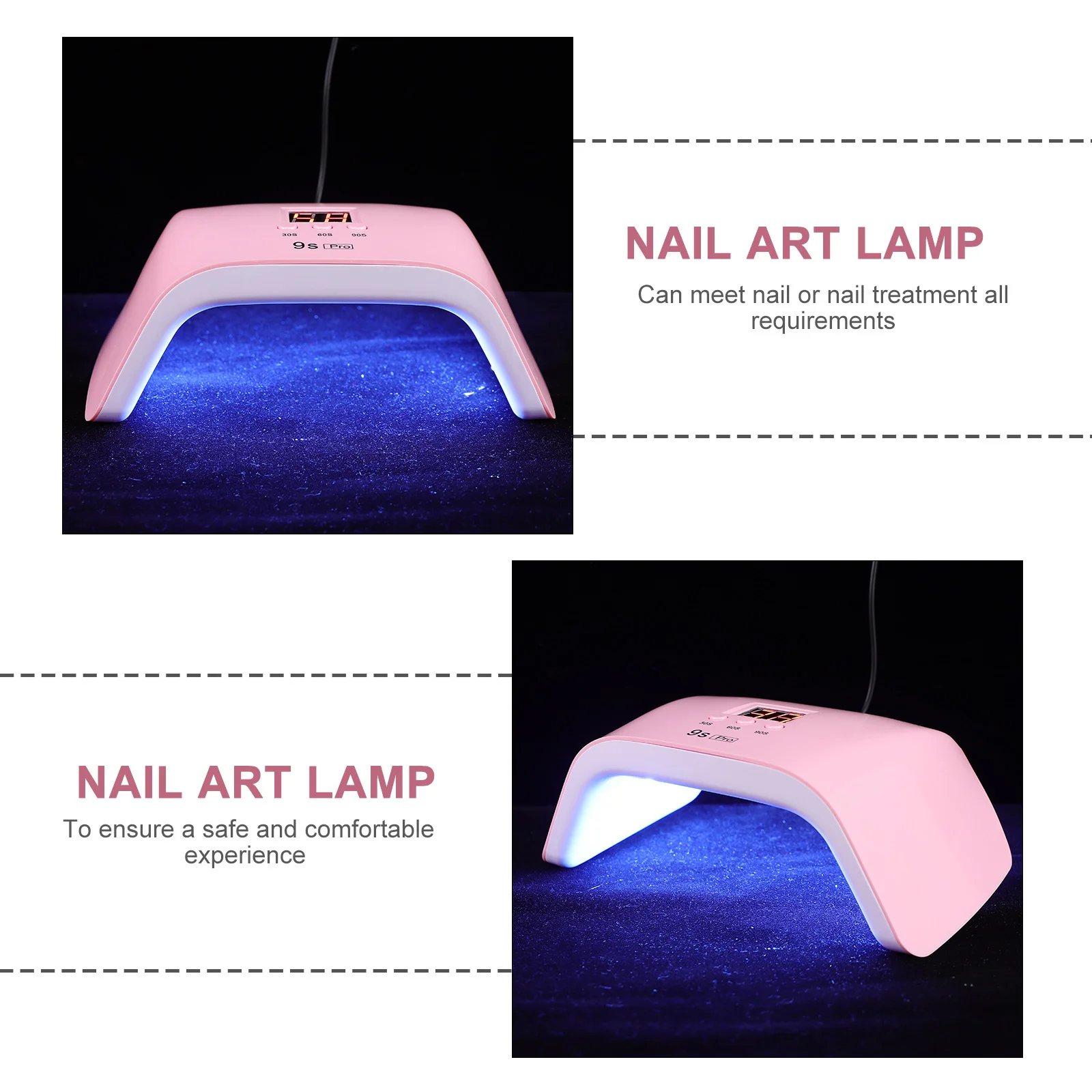 LED-nageldrooglamp manicurelamp gel nageldroger 3-timers eenvoudig te gebruiken daglicht niet-ultraviolette manicurelamp