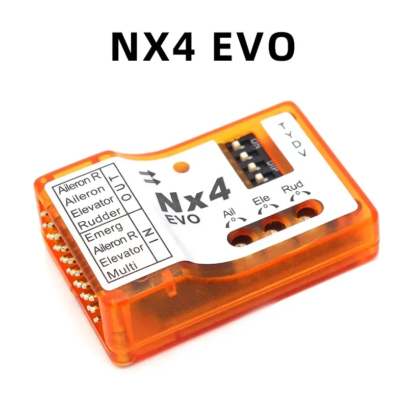 ZMR NX4 PRO EVO Flight Controller 3D Flight Gyroskop Balance für Starrflügelflugzeuge, unterstützt Rate/Hold/Gyro Off-Modus