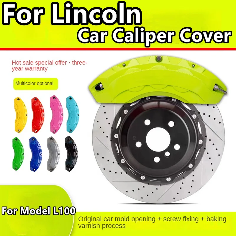 For Lincoln Model L100 Brake Caliper Cover Aluminum Alloy Front Rear Wheel Modification Kit