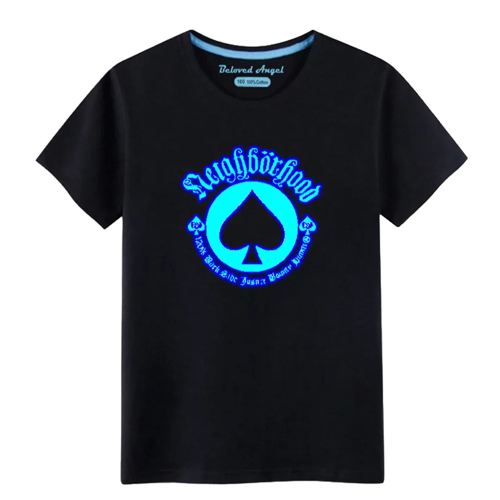 Children Luminous 3D Print T Shirts Boys Girls Tops Kids T-shirts Camiseta Toddler Cartoon Cotton Tee Shirts Summer Baby Clothes