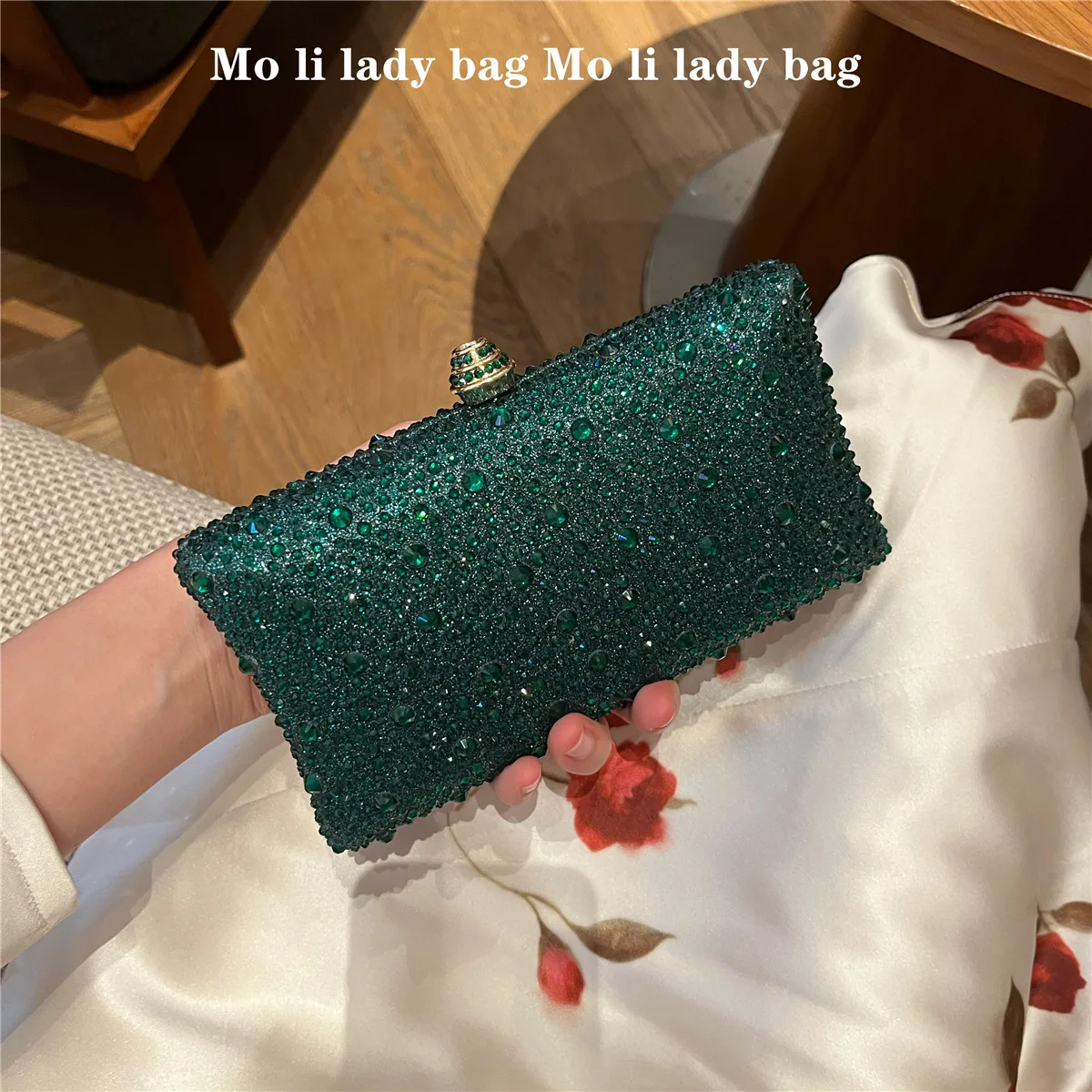 

Retro Green Royal Blue Small Dinner Evening Bags For Women Banquet Party Clutch Bridal Handbags Prom Chain Shoulder Bags Femme