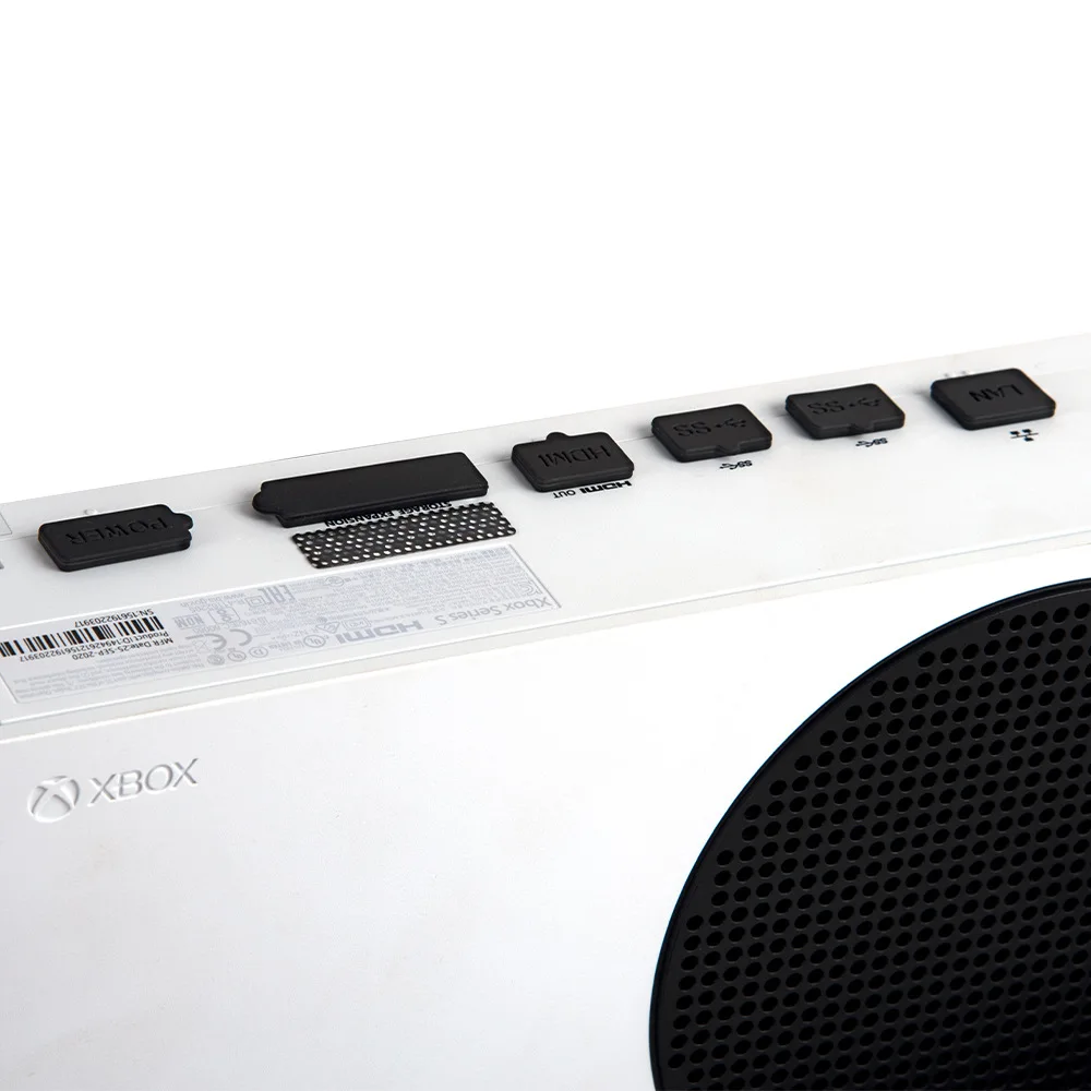 Per Xbox Series X S coperchio antipolvere filtro a rete Jack Stopper Kit Console di gioco spine antipolvere Pack Protector accessori