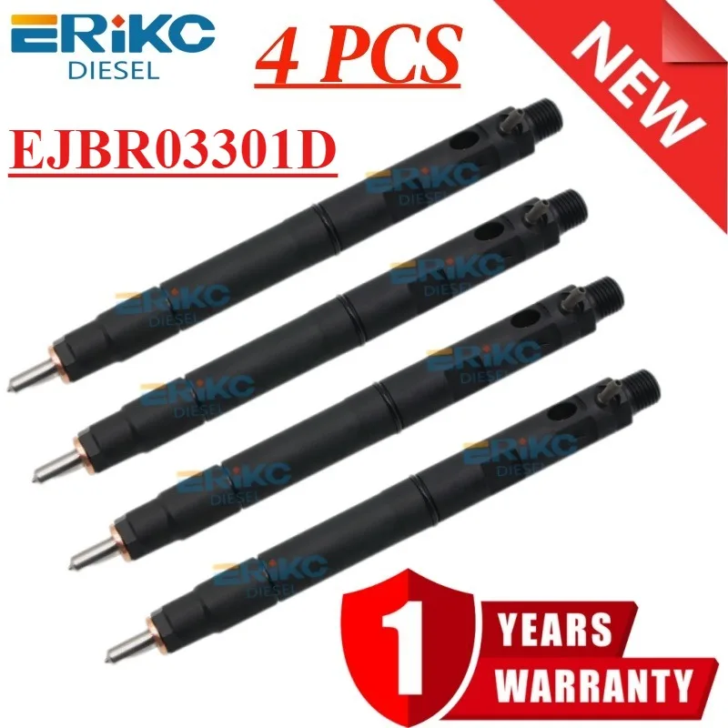 4PCS Common Rail Injector EJBR03301D Diesel Nozzle R03301D Jet Injector for JMC Transit 4JB1TCI Spare Car Parts 3301d JX4932LQ3
