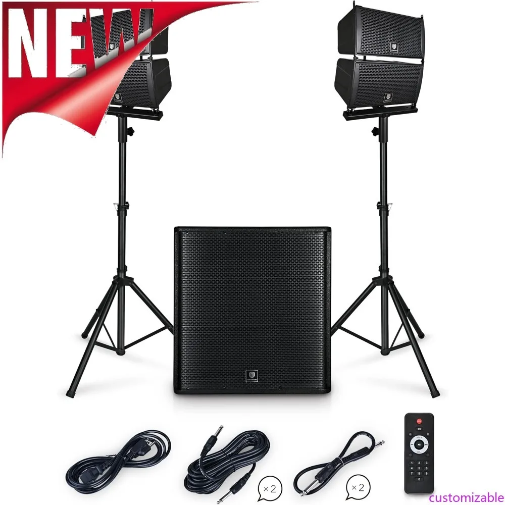 تخصيص-Club 4000 18 بوصة 4000 واط P.M.P.O ستيريو DJ/نظام مكبر صوت PA مجموعة كومبو مكبر صوت صفيف الخط ونشط 18 بوصة