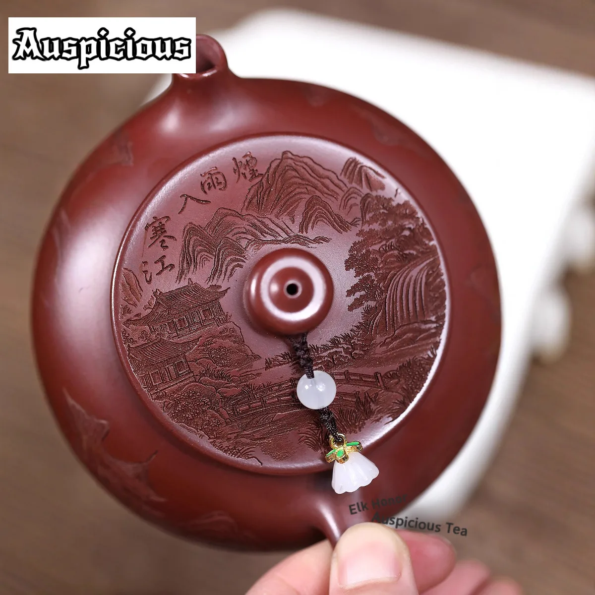 240ml Luxury Yixing Purple Clay Teapots Handmade Cold River Pot Raw Ore Dragon Blood Sand Mud Kettle Chinese Zisha Teaset  Gift