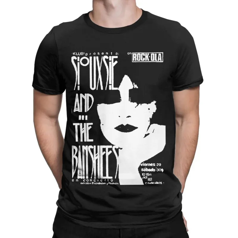 Siouxsie and the Banshees T shirt men 100% cotton fun T-shirts crew neck tee shirt short sleeve clothes gift idea