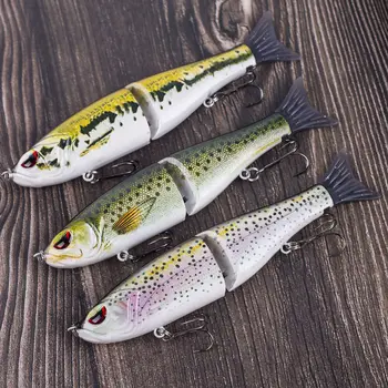 Señuelos de pesca Chan's Huang, 1 unidad, 7 pulgadas, 2,18 oz, sección multiarticulado, anzuelo de pesca Angry Eye, cebo artificial que se hunde y desliza. 10 best sales Señuelos deslizantes - №9