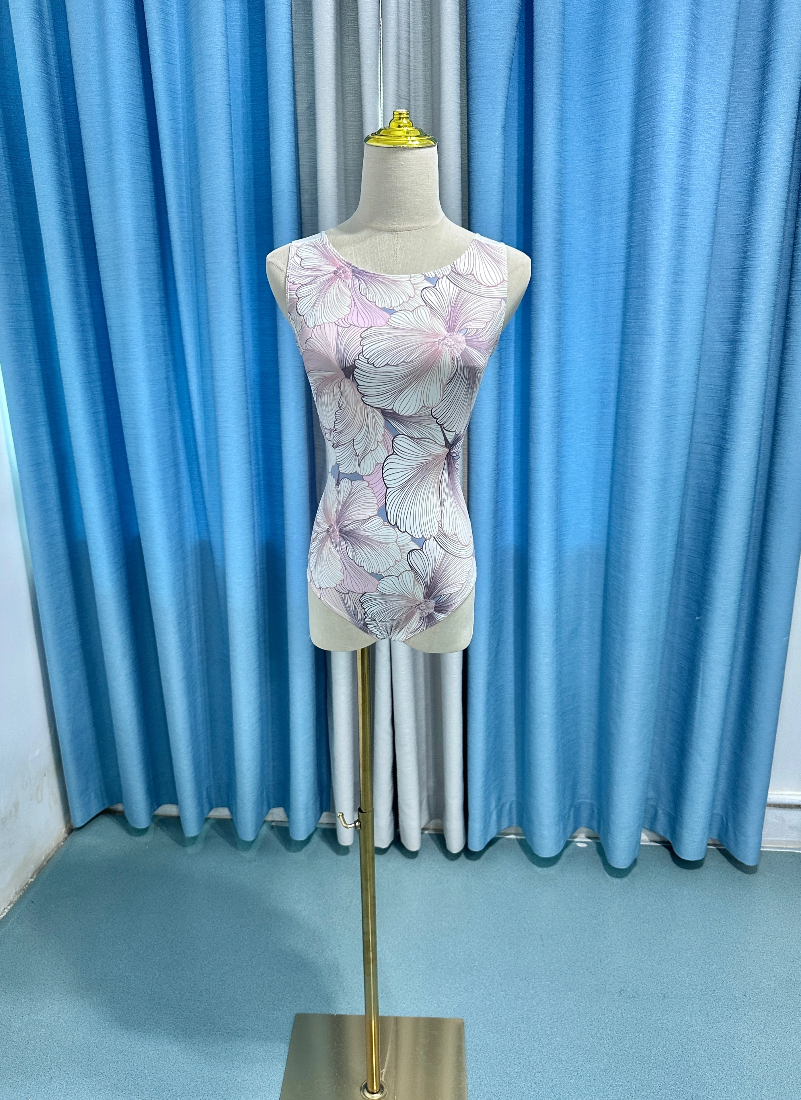 Ballett Tanz Trikot Erwachsene tägliche Praxis Tanz kleidung Frauen Advanced Printing Ballett Trikot elegante Yoga Overall – Detail 19
