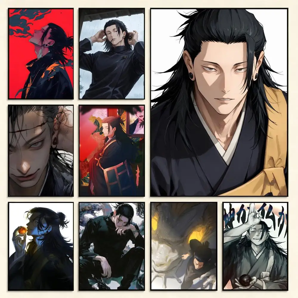 Anime Character Jujutsu Kaisen Geto Suguru Poster Digital Solvent Print Waterproof PP Fade-Resistant Wall Art Room Decor Gift