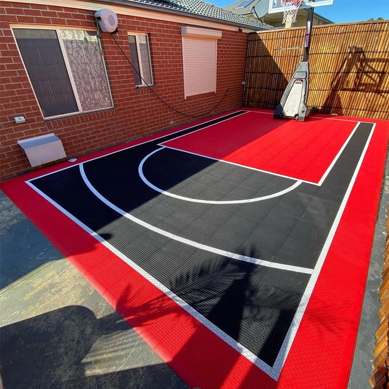 

Artificial Turf & Sports Flooring Antislip DIY Your Backyard Court 20x20 Feet 400pcs Basketball Tiles Interlocking Tiles Outdoor