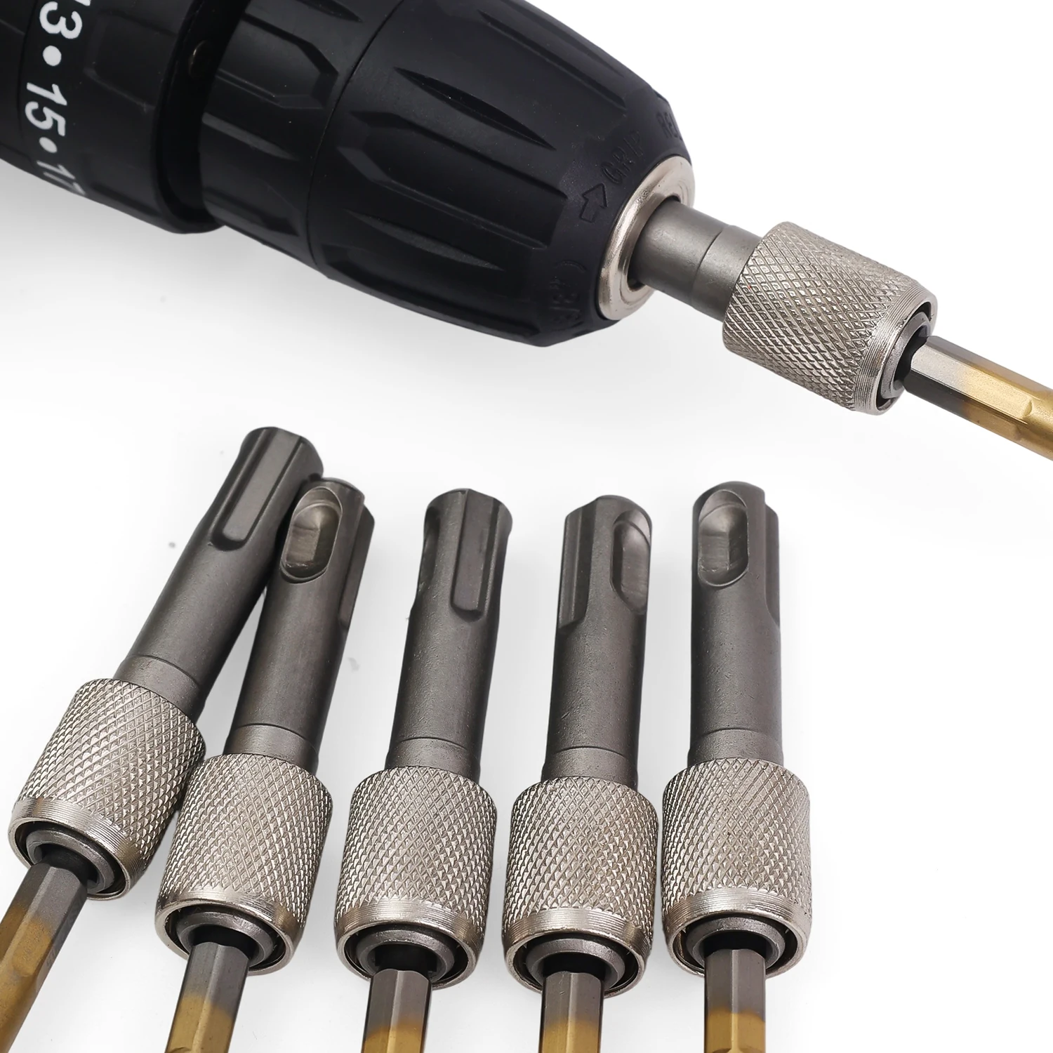 SDS-Plus المقبس سائق الحفر حامل التغيير السريع عرافة تمديد قضيب محولات محول المطرقة مفك بت شنيور يعمل بالبطارية أداة #2