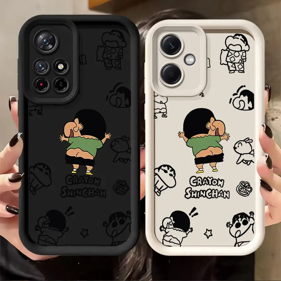 Phone Cover Case for Xiaomi Redmi Note 14 Pro Plus 12s 12C 11s Note 13 10 11 14C 12 A1 A2 A3 A4 13C Anime C-CrayonS S-ShinChanS